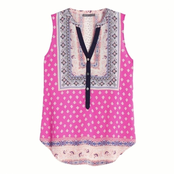 Brixon Ivy Tops - Brixton Ivy Women’s Sleeveless Boho Print Blouse Size Small